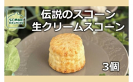 伝説 生クリームスコーン 3個[人気 看板商品 しっとり 冷凍 冷凍スコーン 本場 イギリス 焼き菓子 スイーツ 水戸市 水戸 茨城県 5000円以内](AR-9)