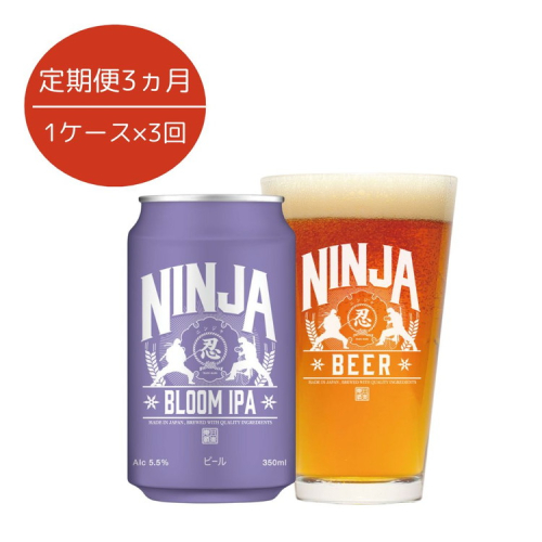 【3ヵ月定期便】NINJA IPA 350ml×24缶 ※2025年6月上旬頃より順次発送予定 1607555 - 静岡県御殿場市