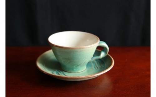 工房エクレシア　コーヒーカップ&ソーサー　Ocean（海と空） 162200 - 沖縄県読谷村