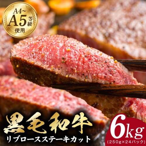 A5/A4等級 黒毛和牛 リブロースステーキカット 合計6kg（250g×24P）【極味付け肉】 CFX0040 1626435 - 大阪府泉佐野市