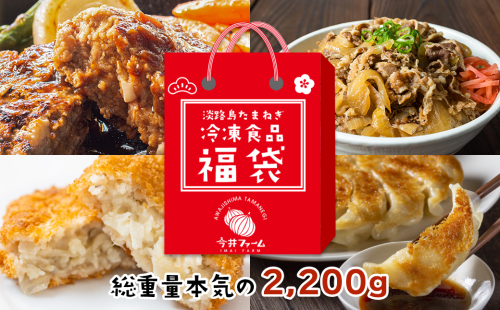 今井ファームの冷凍食品お楽しみ福袋 【ハンバーグ 牛丼 餃子 コロッケ】 162785 - 兵庫県淡路市
