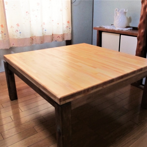 099H659 手作り木製 ローテーブル「こたつにも使ってね」 163286 - 大阪府泉佐野市