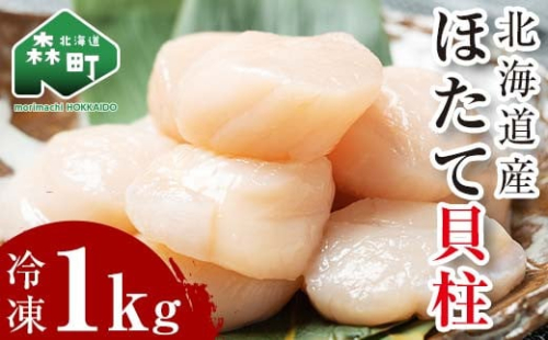 北海道産冷凍ホタテ貝柱大（500g×2パック）「1kg」 ＜ワイエスフーズ＞ 小分け チャック付き 海鮮丼 森町 魚貝類 帆立 ホタテ ほたて 魚介類 貝 ふるさと納税 北海道 訳あり mr1-1095 163713 - 北海道森町