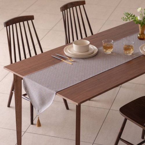 Calm Table runner with tassel／カルム テーブルランナー タッセルつき Mサイズ インディゴ wsg0035 1639468 - 大阪府泉佐野市