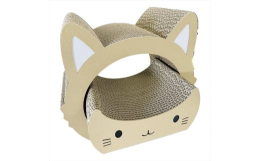かわいいねこのつめとぎ「みみ」「かお」のセット！ダンボール製なので、使い捨てができる手軽さが魅力です。自然な材料で作られたつめとぎなので、ネコちゃんも安心して遊べますよ。キュートな耳がついているので、