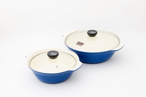 FUCHIBITE カッティングボード（ヒノキ）・セラミック土鍋(27cm)セット 164101 - 三重県名張市