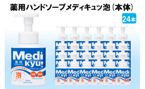 薬用ハンドソープ メディキュッ 泡 本体 250ml×24本【B7-030】 1641273 - 福岡県飯塚市