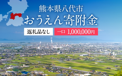 八代市 への寄付（返礼品はありません）応援 寄付 100万円 164538 - 熊本県八代市