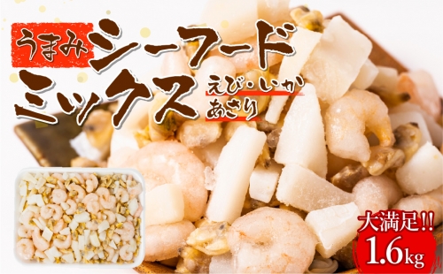 大満足！うまみシーフードミックス 1.6kg 海の幸 海産物 164603 - 熊本県八代市