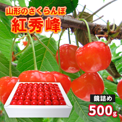山形のさくらんぼ 紅秀峰 鏡詰め 500g Lサイズ以上 【令和8年産先行予約】FS25-518 165615 - 山形県山形市
