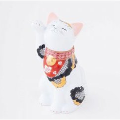 賞美堂本店 招福猫 miw【椿・子】
