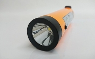 《水分で点灯！》ECOな水電池懐中電灯（白色LED） 1本（径4.6cm×17cm 約138g）防災用