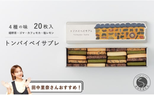 【田中里奈さんおすすめ！】トンバイベイサブレ【bakery and art cafe lier】有田 カフェ リア お土産 トンバイ塀 サブレ お茶 カフェ レモン ごま クッキー おしゃれ 皓洋窯 リム八角プレート F8-10 1678777 - 佐賀県有田町