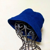 藍染め　綿　帽子　フリーサイズ　切り替えあり／井上紺屋　奈良県　伝統工芸　ぼうし　お洒落　ファッション　宇陀市
