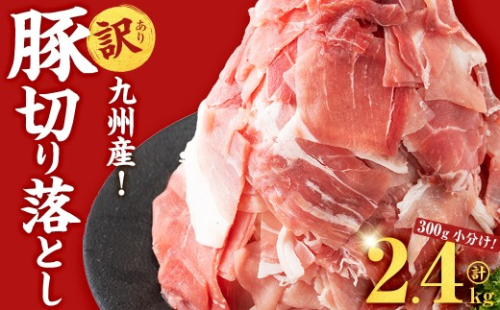 【10月発送予定】【訳あり・生産者応援企画】九州産 豚切り落とし肉＜計2.4kg(300ｇ×8P)＞ a2-087-10 1688372 - 鹿児島県志布志市