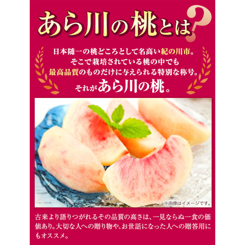 大人気☆ 和歌山県産 あら川の桃 12~13玉 秀品 クール便発送 - 通販