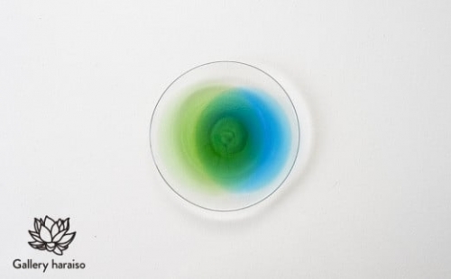 【琉球ガラス】うみいろプレート【青・緑】 170652 - 沖縄県うるま市