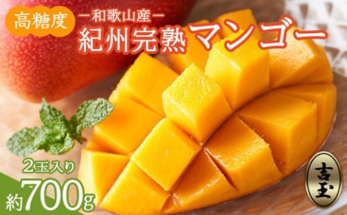 ◆先行予約◆和歌山県産　紀州完熟マンゴー『吉玉』2玉入り［2026年7月下旬から8月下旬頃順次発送予定］［MG19］ 170907 - 和歌山県上富田町