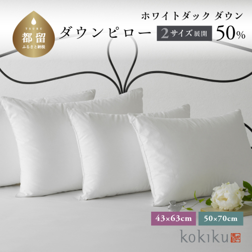 kokiku 50×70cm ダウンピロー ゆったりサイズ 1713105 - 山梨県都留市