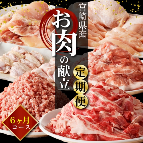 宮崎県産 お肉の献立 定期便 6ヵ月コース　C508