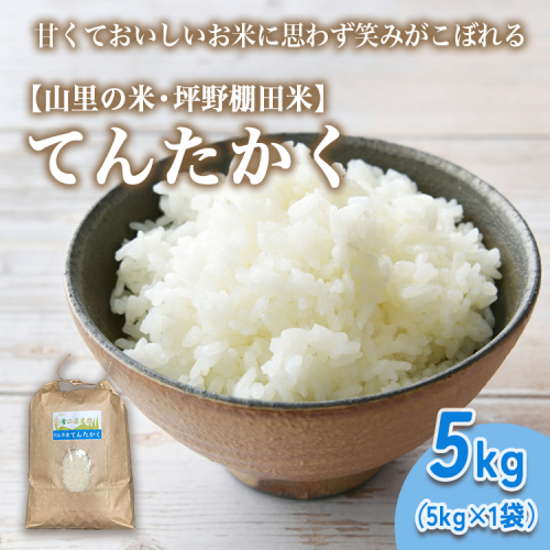 山の湧き水 寒暖差 山里 山里の米・坪野米 R8年産 てんたかく 5kg ｜新米 こめ コメ お米 おこめ 白米 精米 お弁当 おにぎり 香り うまみ あまみ 富山 魚津　※北海道・沖縄・離島への配送不可 ※2026年9月～発送 1723589 - 富山県魚津市
