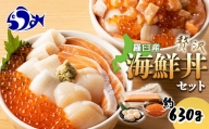 北海道 知床羅臼産 極上海鮮丼セット ほたて、時鮭（ときしらず）、いくら、えんがわ F21M-098
