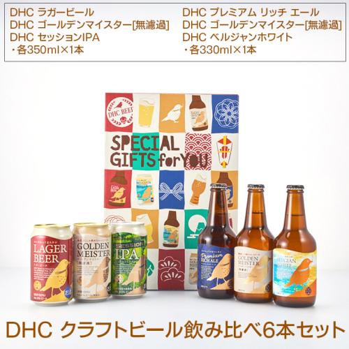 989.DHC クラフトビール飲み比べ6本セット【お酒　ビール】※着日指定不可 173322 - 静岡県御殿場市