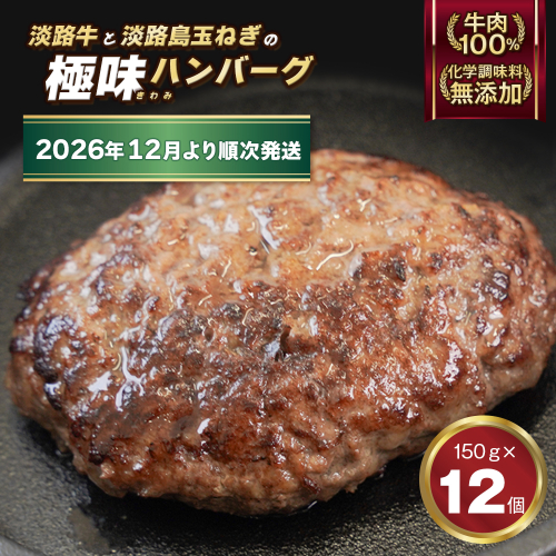 極味ハンバーグ 150g×12個【2026年12月より順次発送】 ハンバーグ 淡路島 1733298 - 兵庫県淡路市