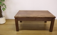 無垢家具　ローテーブル　シンプルデスク　机　ウォールナット　800×500　在宅ワーク用