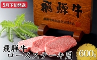 【5月下旬発送】飛騨牛ロースステーキ用600g（5等級・冷凍）