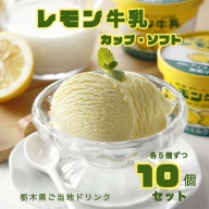 レモン牛乳カップアイス・ソフト 10個≪アイスクリーム スイーツ ご当地グルメ≫