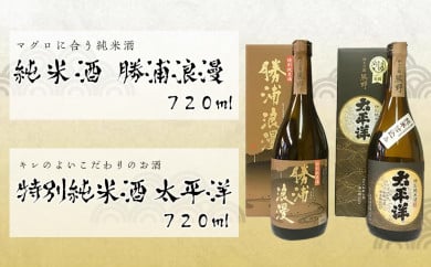 特別純米酒720ml 2本セット　太平洋と勝浦浪漫 175584 - 和歌山県那智勝浦町