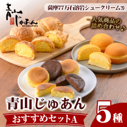 青山じゅあんの人気返礼品がセットに！ ふるさと納税 日置市 特産品 スイーツ 洋菓子 青山じゅあんの人気商品の詰め合わせです。 ●薩摩77万石溶岩サブレシュー/パイシュー サクサク焼き立ての生地に朝一