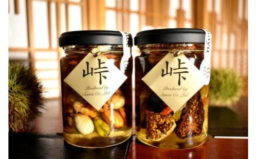 ナッツ・ドライフルーツの蜂蜜漬 峠プレミアム2種セット【萌(MOE)】【映(HAYU)】 【SW6】 176157 - 和歌山県那智勝浦町