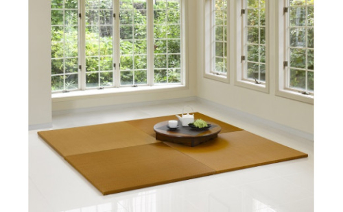 D-15　へりなし置き畳　円　4枚組【畳】 176251 - 兵庫県たつの市