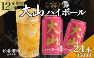 大山ハイボール 12回定期便（350ml×24本） 大山ハイボール お酒 洋酒 ウイスキー ハイボール マツイハイボール ハイボール定期便 松井酒造
