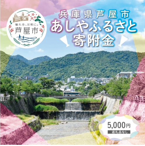 【返礼品なし】 兵庫県 芦屋市 あしやふるさと寄附金 5,000円 1769920 - 兵庫県芦屋市