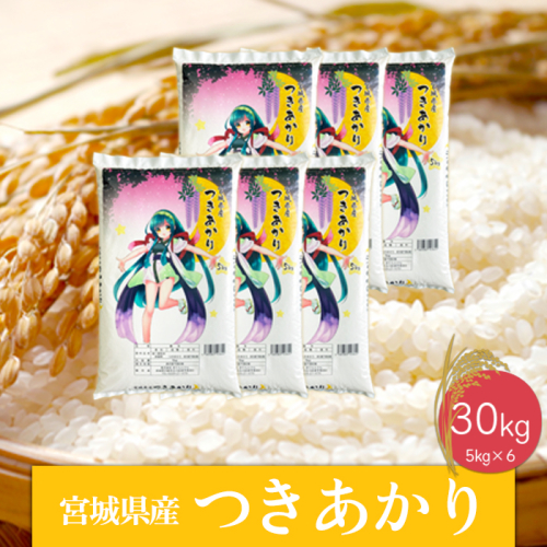 (06463)《精米》令和6年産 宮城県産つきあかり30kg 1770538 - 宮城県大崎市