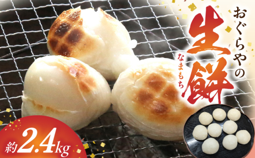 B6004_おぐらやの 生餅 2.4kg【モチ 餅 もち お餅 おもち 小餅 こもち 正月餅 お正月餅 無添加 つきたて 生餅 ヒヨク餅 お歳暮 餅まき 焼き餅 きな粉餅 お雑煮 年末 年始】 179267 - 和歌山県湯浅町
