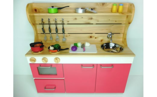 N6005_ままごとキッチンｗ870 ピンク 179274 - 和歌山県湯浅町