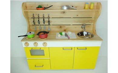 N6002_ままごとキッチンｗ870 黄 179279 - 和歌山県湯浅町