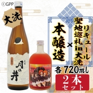 本醸造 720ml 聖地巡礼 リキュール ガルパン コラボ 720ml 2本 セット 月の井 大洗 日本酒 茨城