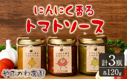 ＜にんにく香るトマトソース＞甘味と酸味のバランスが良いミニトマト"276"と"エゾにんにく"の万能トマトソース。パスタ、ピザ、チキンソテー、ロールキャベツ、リゾ