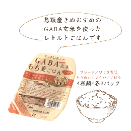 【ふるさと納税】GABA玄米もち麦パックごはん 4種類×各2 計8パック 鳥取産きぬむすめ JAアスパル 0588