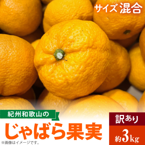 AB6013n_【国産】紀州和歌山の じゃばら 果実 【訳あり ジャバラ 家庭用】 3kg 182065 - 和歌山県湯浅町