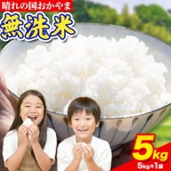 晴れの国おかやま 無洗米 5kg 個包装 こめ コメ 岡山 岡山県産[7-14営業日以内に出荷(土日祝除く)] お米 ライス ヒノヒカリ あきたこまち にこまる きぬむすめ ブレンド米