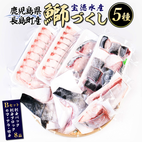 鹿児島県長島町産 鰤づくしBセット(全5種)国産 ぶり 急速冷凍【宝徳水産】houtoku-7078 182471 - 鹿児島県長島町