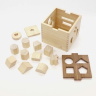 木製 パズル ドロップボックス【檜のおもちゃ ＩＫＯＮＩＨ】≪桧 おもちゃ ヒノキ ひのき 木育 知育≫
