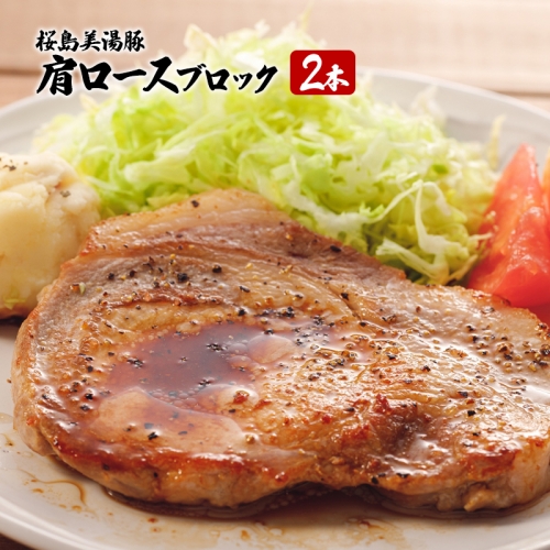 E5-3004／【黒豚】桜島美湯豚肩ロース肉（2本）