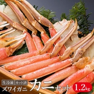 生冷凍 カット済 ズワイガニ カニセット 1.2kg【03037】